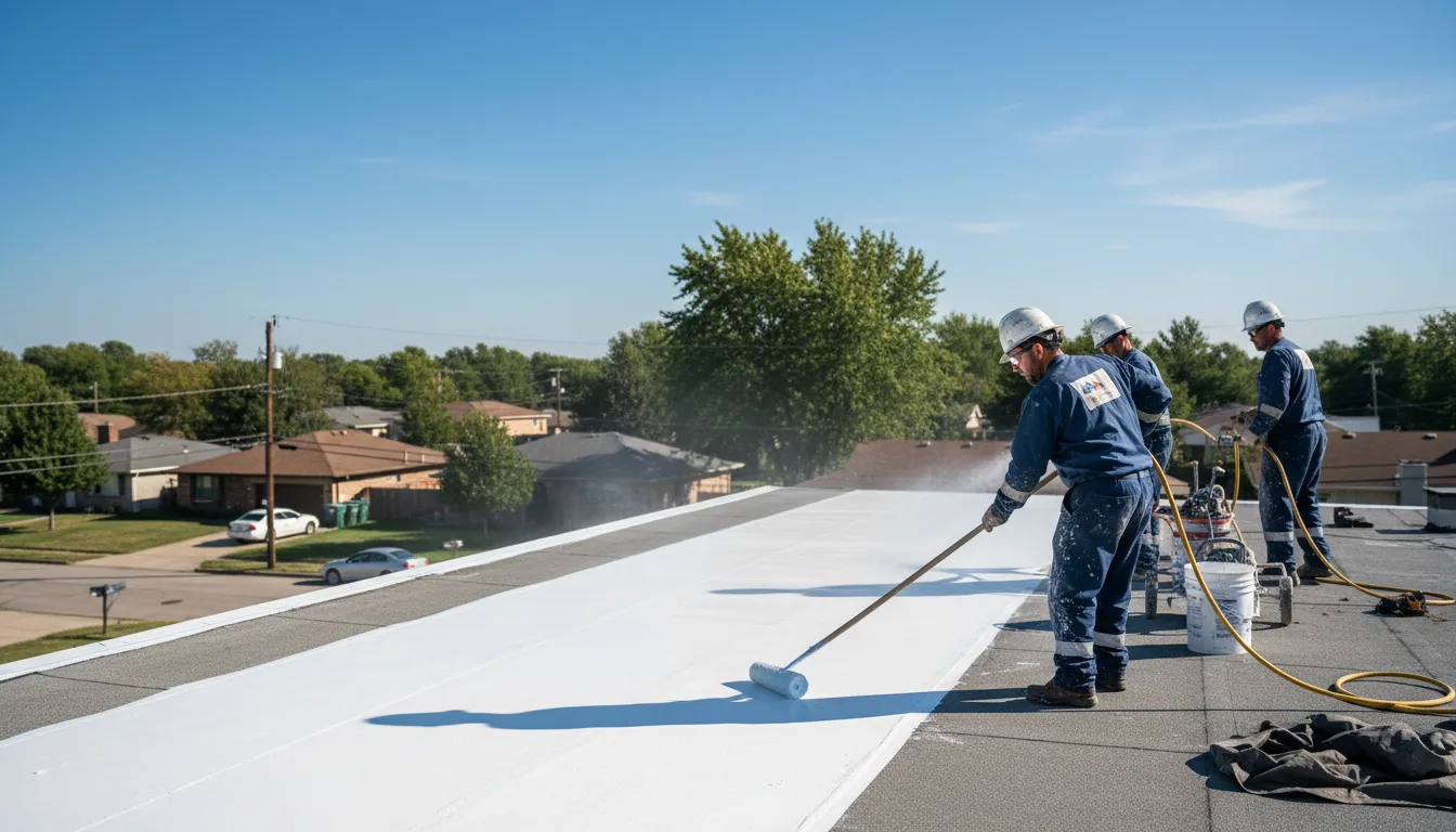 Commercial roof coating in Mine Hill, NJ near me